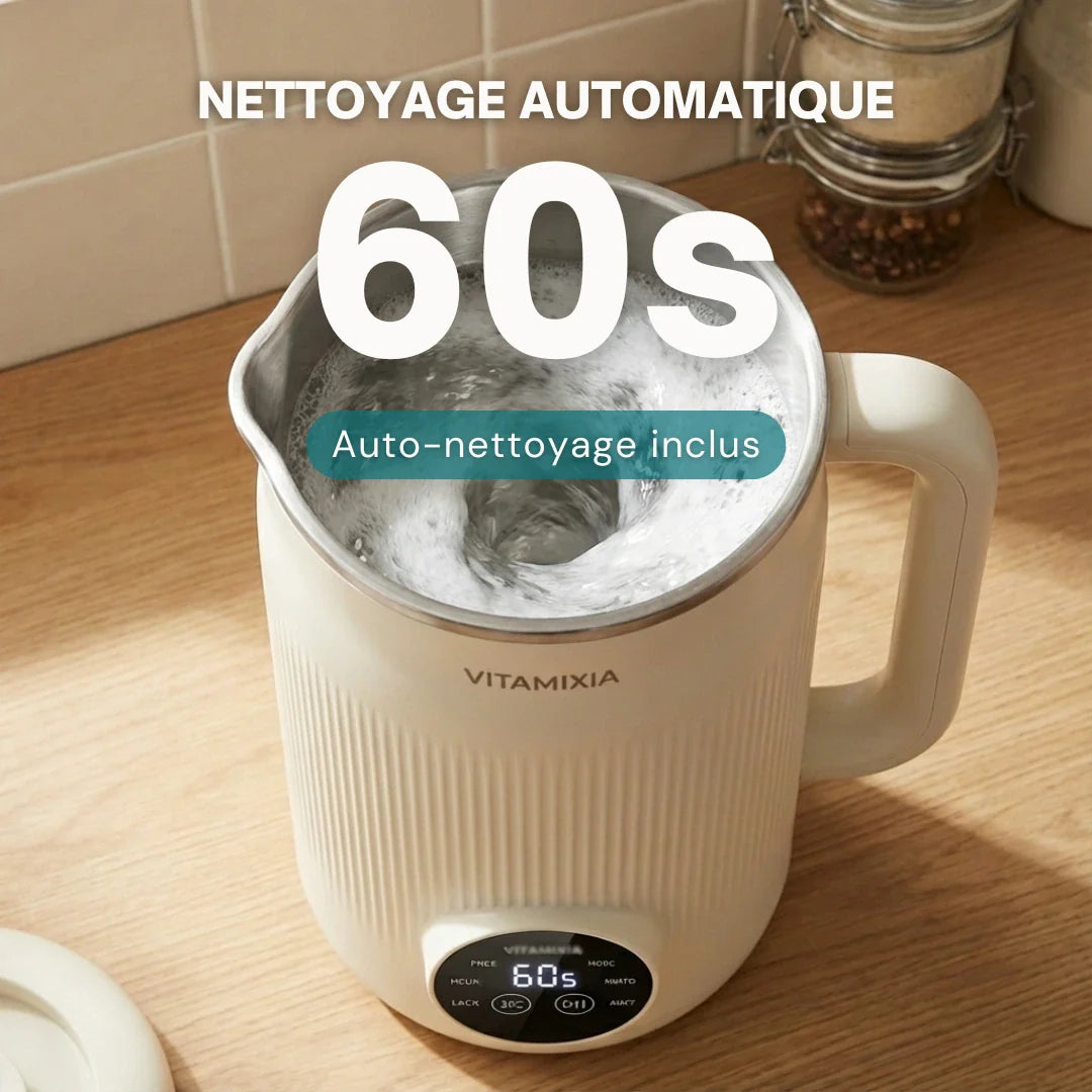 VitaMixia Multifunktionsgerät 8-in-1, zur Zubereitung von Pflanzenmilch, Säften & vielem mehr.