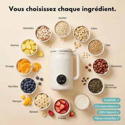 VitaMixia Multifunktionsgerät 8-in-1, zur Zubereitung von Pflanzenmilch, Säften & vielem mehr.