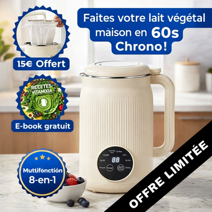 VitaMixia - Verwandeln Sie Mandeln für 30 Cent in 1 Liter cremige Milch. In 3 Minuten.
