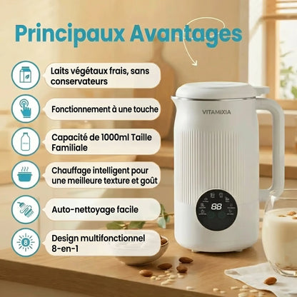 VitaMixia -- 8-in-1 Multifunction, Prepare Plant Milk, Juices & More)