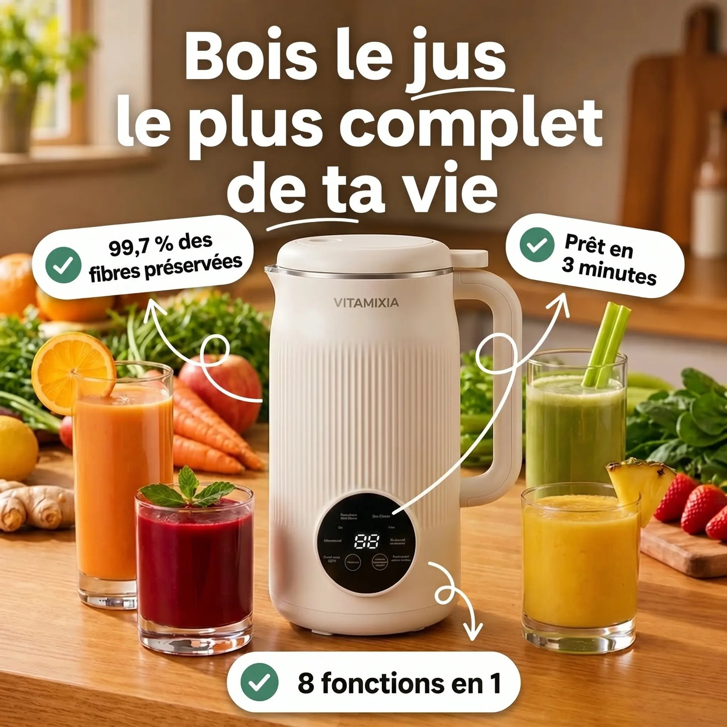 Vitamixia: Das 8-in-1-Gerät, das 100 % Ihrer Ballaststoffe erhält (und sich selbst reinigt)