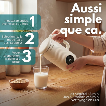 VitaMixia Multifunktionsgerät 8-in-1, zur Zubereitung von Pflanzenmilch, Säften & vielem mehr.