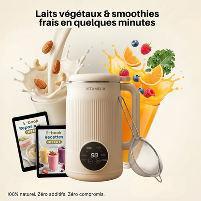 VitaMixia Multifunktionsgerät 8-in-1, zur Zubereitung von Pflanzenmilch, Säften & vielem mehr.