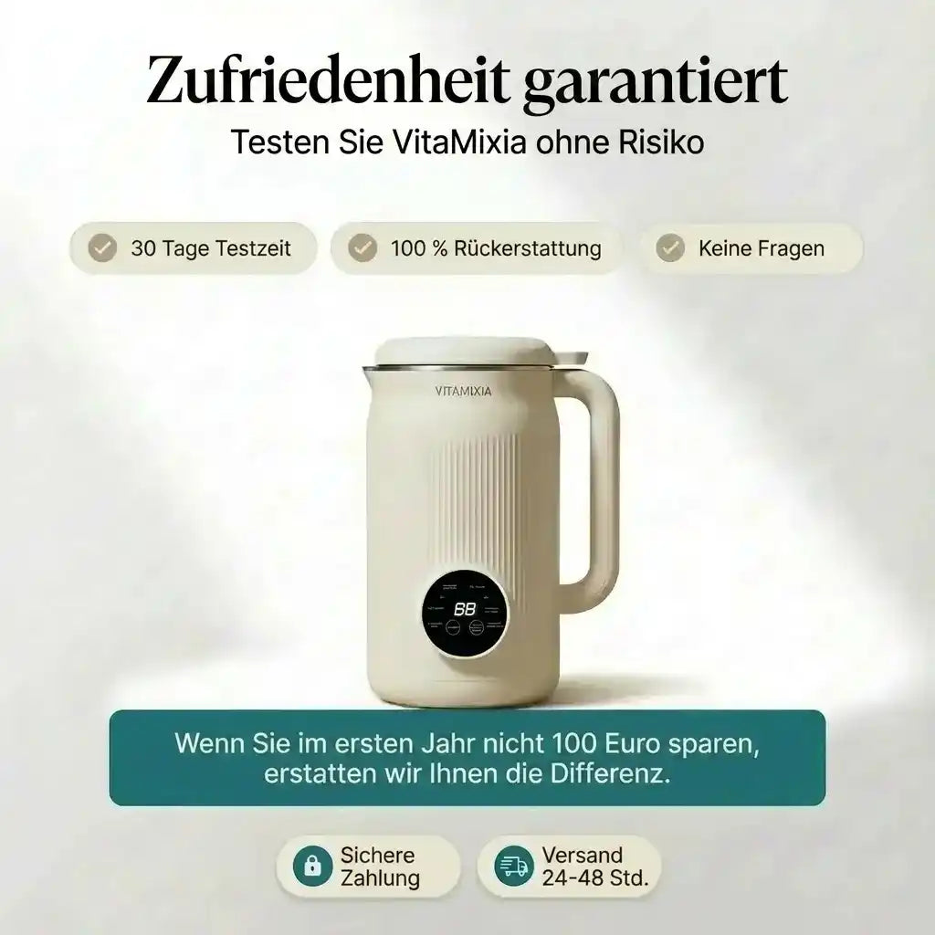 VitaMixia 8-in-1 Multifunktionsgerät — Pflanzendrinks, Säfte & mehr