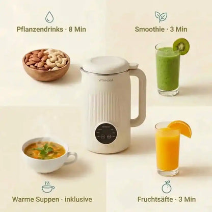 VitaMixia 8-in-1 Multifunktionsgerät — Pflanzendrinks, Säfte & mehr
