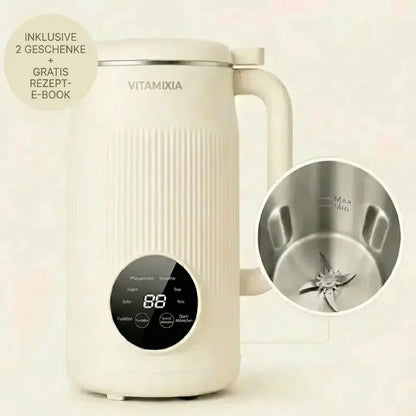 VitaMixia – Multifunktion 8-in-1 zur Zubereitung von Pflanzendrinks, Säften und vielem mehr.