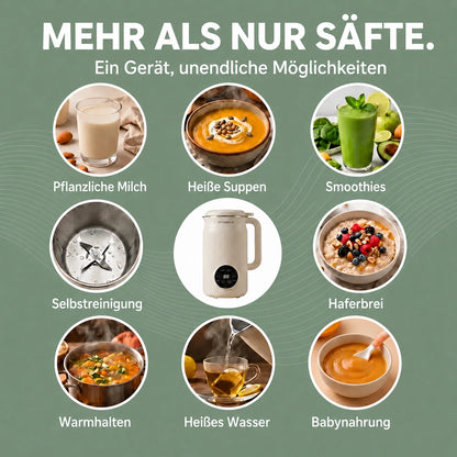 Vitamixia: Das 8-in-1-Gerät, das 100 % Ihrer Ballaststoffe bewahrt – und sich selbst reinigt.