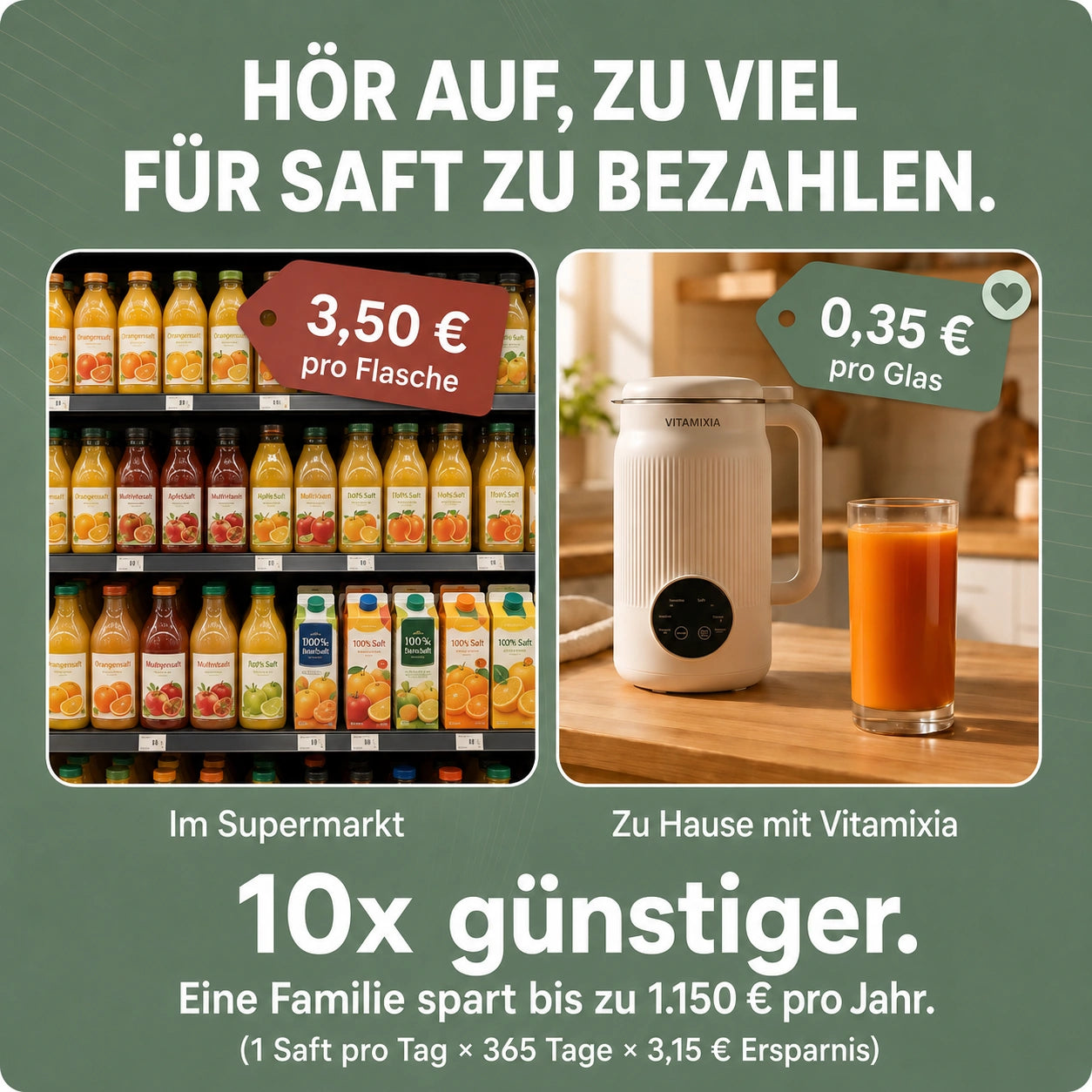 Vitamixia: Das 8-in-1-Gerät, das 100 % Ihrer Ballaststoffe bewahrt – und sich selbst reinigt.