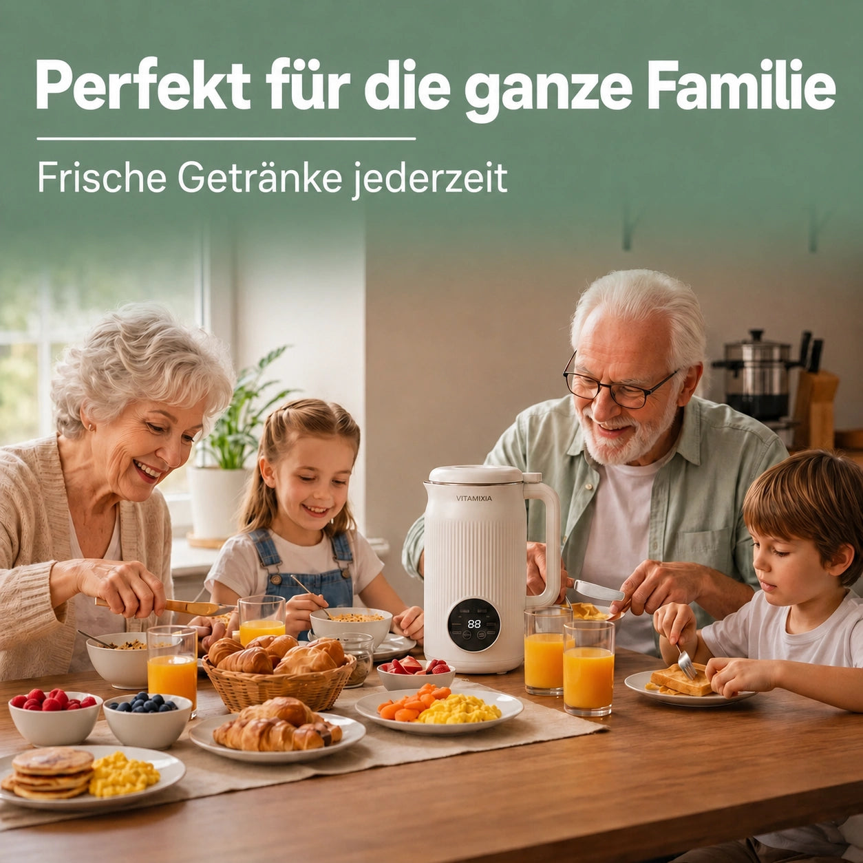 Vitamixia: Das 8-in-1-Gerät, das 100 % Ihrer Ballaststoffe bewahrt – und sich selbst reinigt.