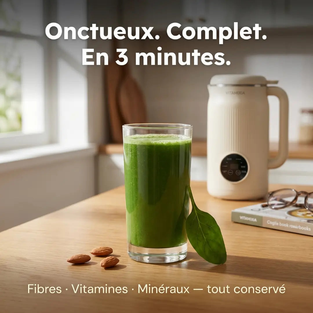 VitaMixia Multifunktionsgerät 8-in-1, zur Zubereitung von Pflanzenmilch, Säften & vielem mehr.